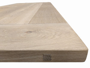 Eikarborðplata í gömlum stíl